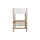 preview thumbnail 13 of 12, Twin Size Loft Bed Natural Bed Frame with Ladder, Guardrails, Underbed Desk, Teddy Fleece Fabric Headboard Footboard for Student