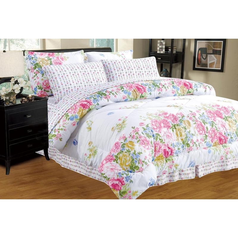 Porch & Den Jenne Reversible Patterned Bed-in-a-Bag 8-PC Comforter Set