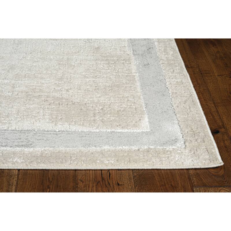 Silver Orchid Monel Sleek Contemporary Rug