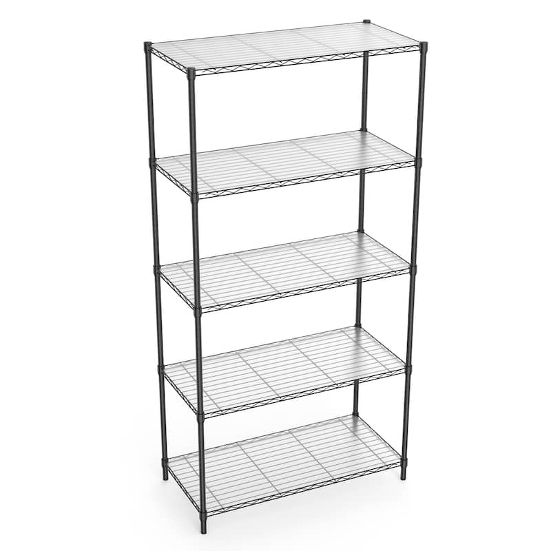 5 Tier metal storage rack with lining