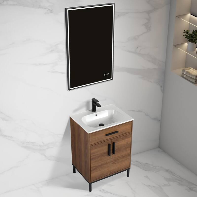 Blossom 24-Inch Freestanding Bathroom Vanity with SMC Sink