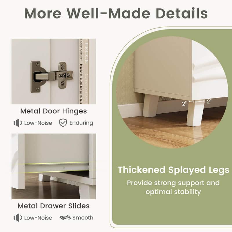 Modern TV Console Table Small TV Stand for TVs up to 44"