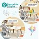 preview thumbnail 19 of 33, Baby High Chair, 8 in 1 Convertible Highchair, Table & Chair Set | Toddler Chair w/Safety Harness, Removable Tray