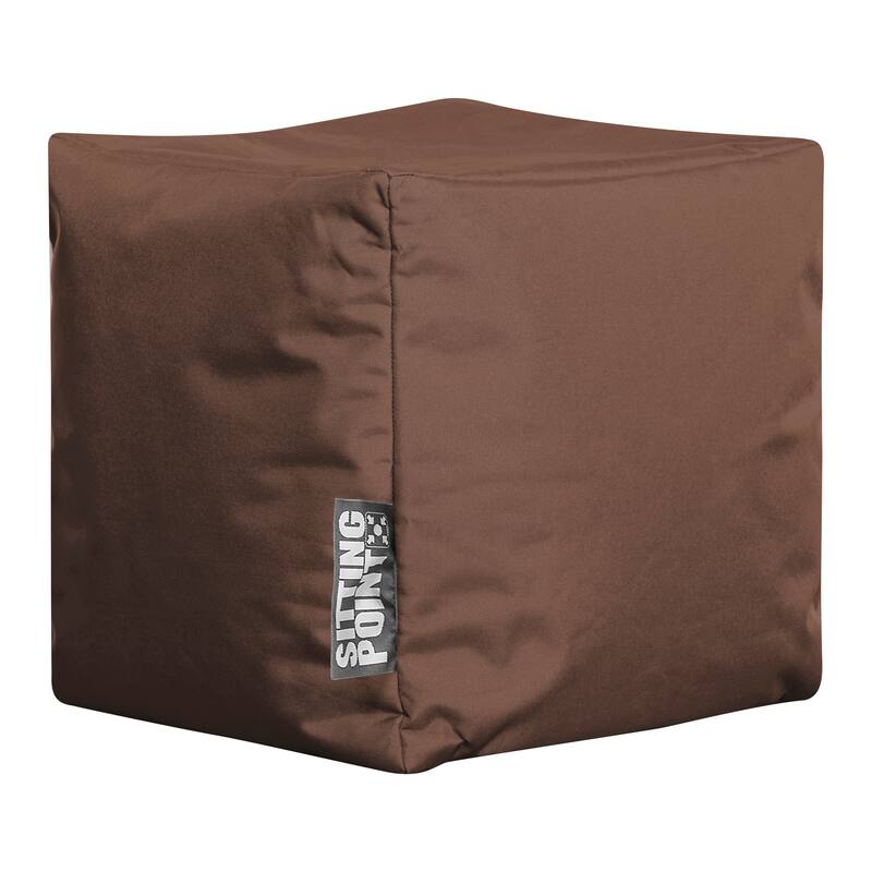Sitting Point Oxford Fabric Cube Brava Pouf