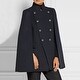 preview thumbnail 1 of 0, Women Wool Cape Coat Double Breasted Coat
