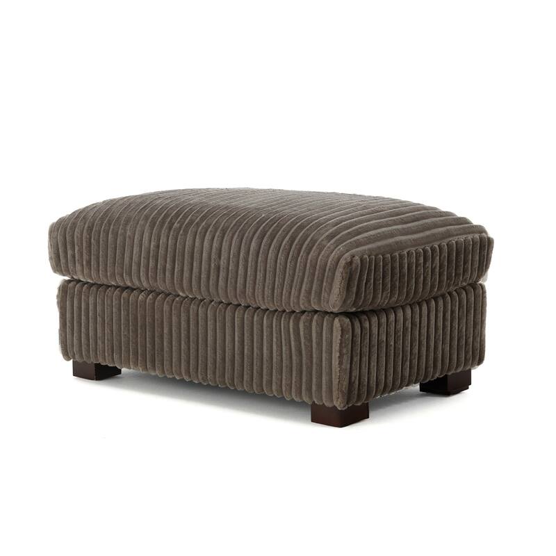 Plush Flannel Modular Sectional Sofa for Living Room