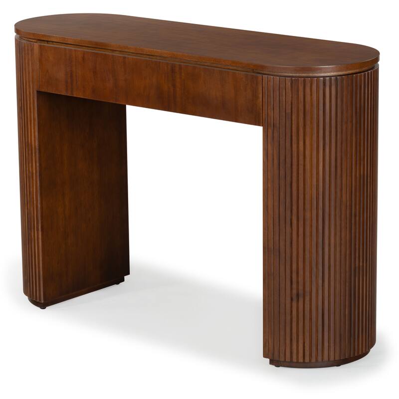 SAFAVIEH Couture Rikki Fluted 1 Drawer Wood Console Table - 48"W x 15"D x 32"H