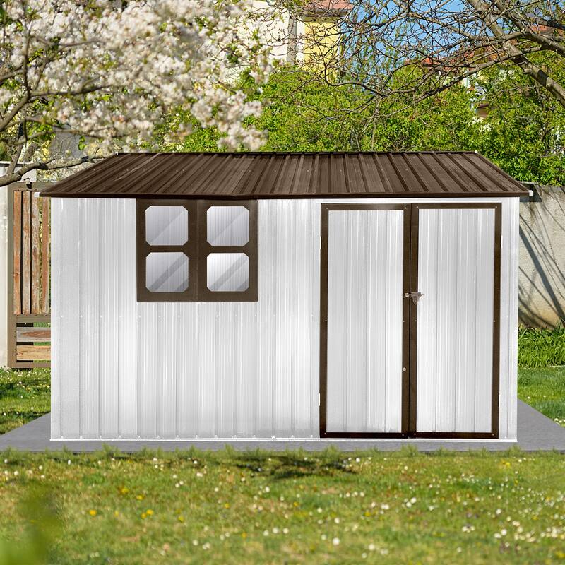 GDFStudio - Sophia Reynolds Spacious and Secure Metal Garden Shed