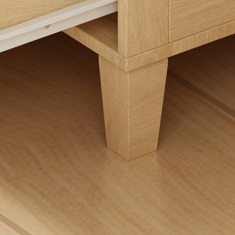 Baby Changing Table Dresser, 33.5" Baby Nursery Dresser with Drawers