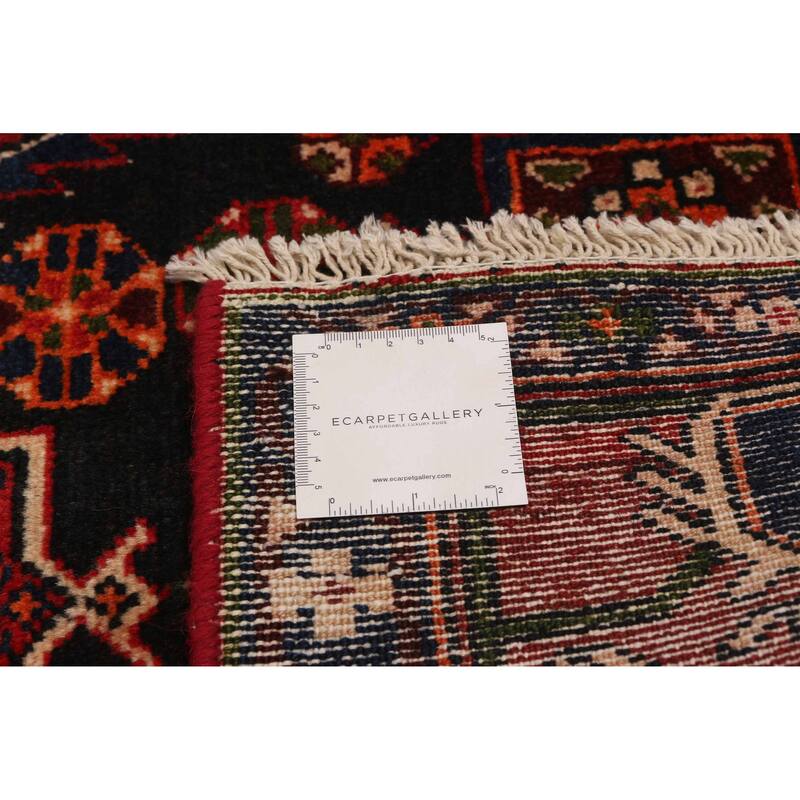 ECARPETGALLERY Hand-knotted Andelz Black Wool Rug - 4'6 x 6'9