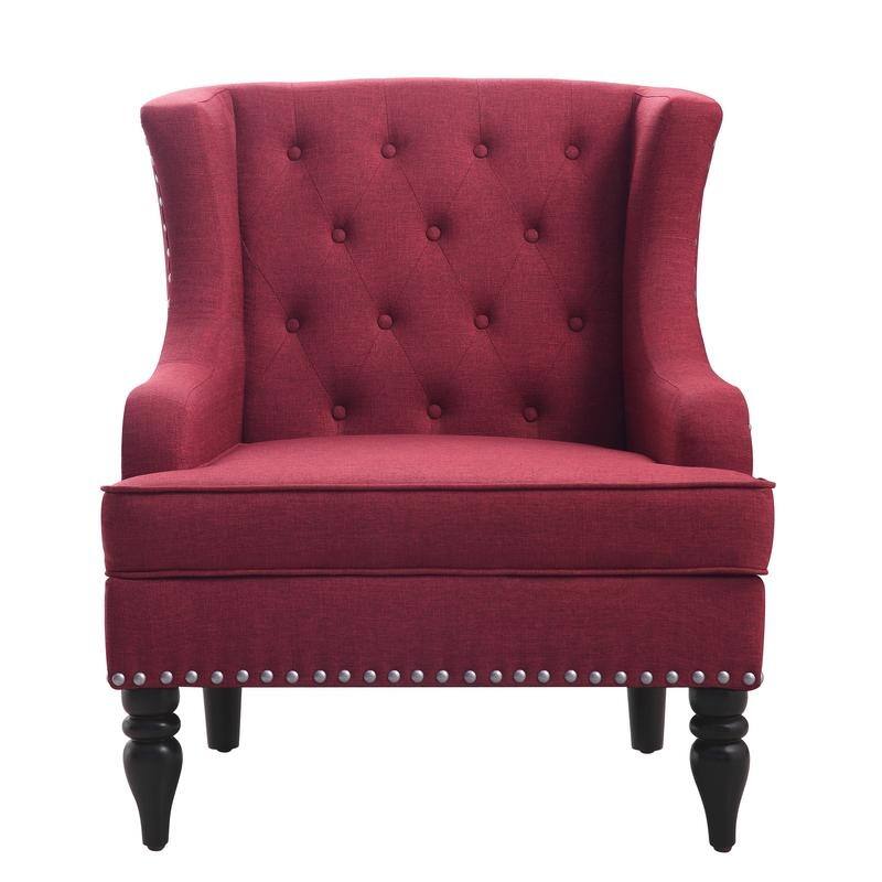 Madison Park Jewel Tufted Wingback Upholstered Club Chair