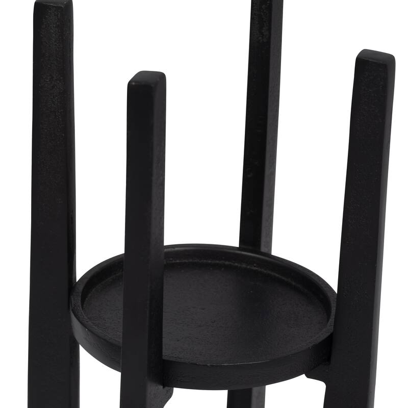 Sagebrook Home Modern Metal Solid Pillar Candle Holder