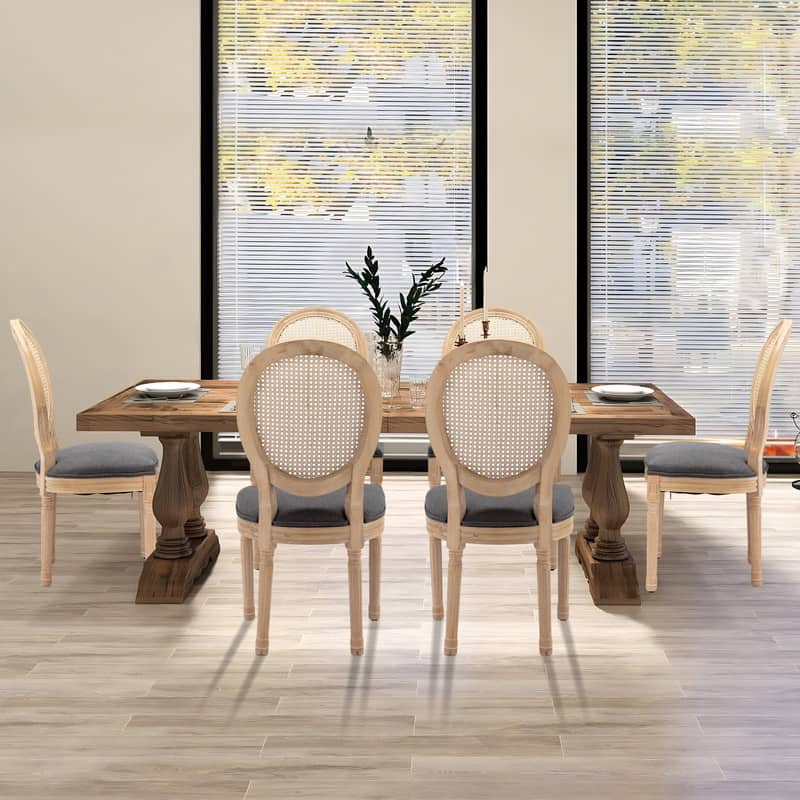French Dining Chair with Nailhead Trim Set of 4