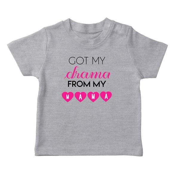 Shop Heart Graphics Got My Drama From My Mama Funny Quote Girl S T Shirt Overstock 19997201