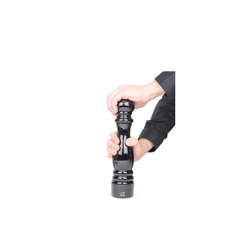 Peugeot Paris u'Select Zirlion Salt Mill, Black Lacquer, 12 inch, Adjustable Grind