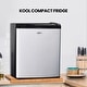 preview thumbnail 2 of 5, Koolatron Stainless Steel Compact Fridge, 1.7 Cu Ft, 110V AC/12V DC