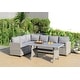preview thumbnail 1 of 6, Amazonia Creme Outdoor 3 Piece Deep Patio Dining Set - 3pc