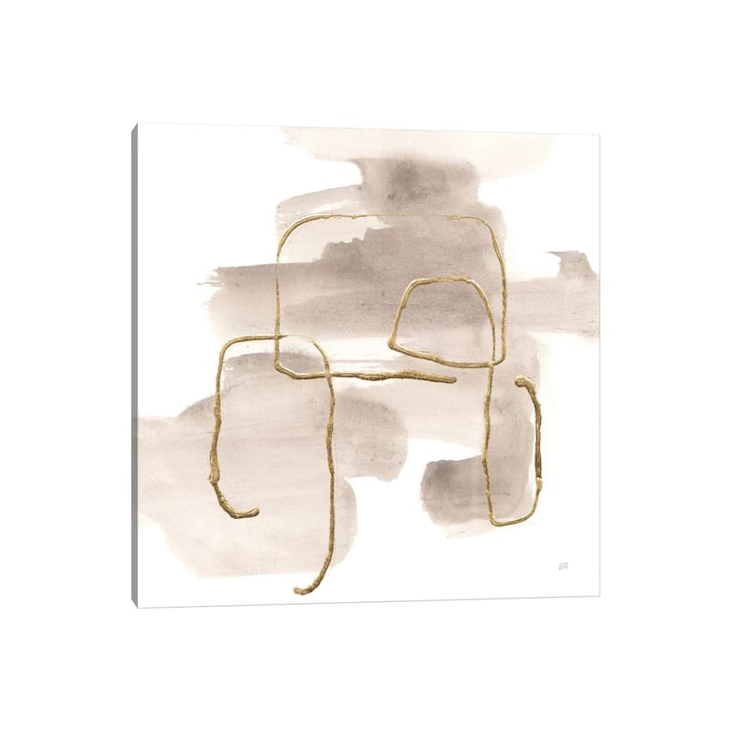 iCanvas "Warm Gray Gold II" by Chris Paschke Canvas Print