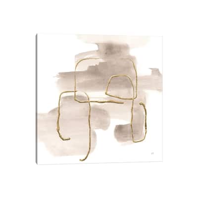iCanvas "Warm Gray Gold II" by Chris Paschke Canvas Print