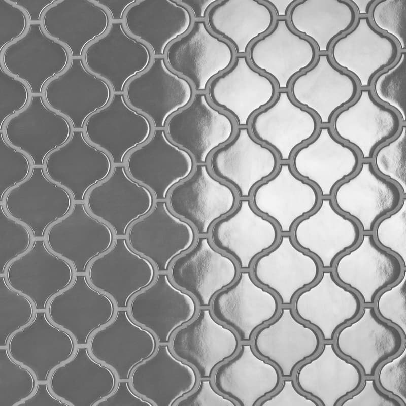 Merola Tile Metro Lantern Glossy Dark Grey 9-1/2" x 10-3/4" Porcelain Floor and Wall Tile