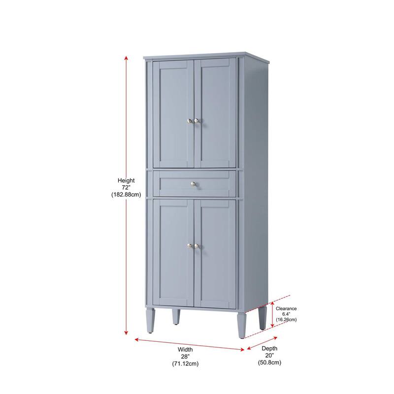 Eclipse Bath Storage Cabinet (16-28 In.)