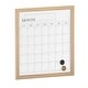 preview thumbnail 6 of 34, Martha Stewart Dry Erase Magnetic Monthly Calendar and with Woodgrain Frame