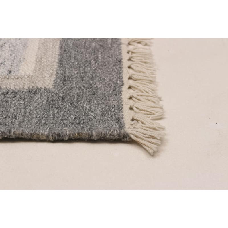 Ankara FW Grey Kilim 5'1" x 8'0" - 5'1 x 8'0