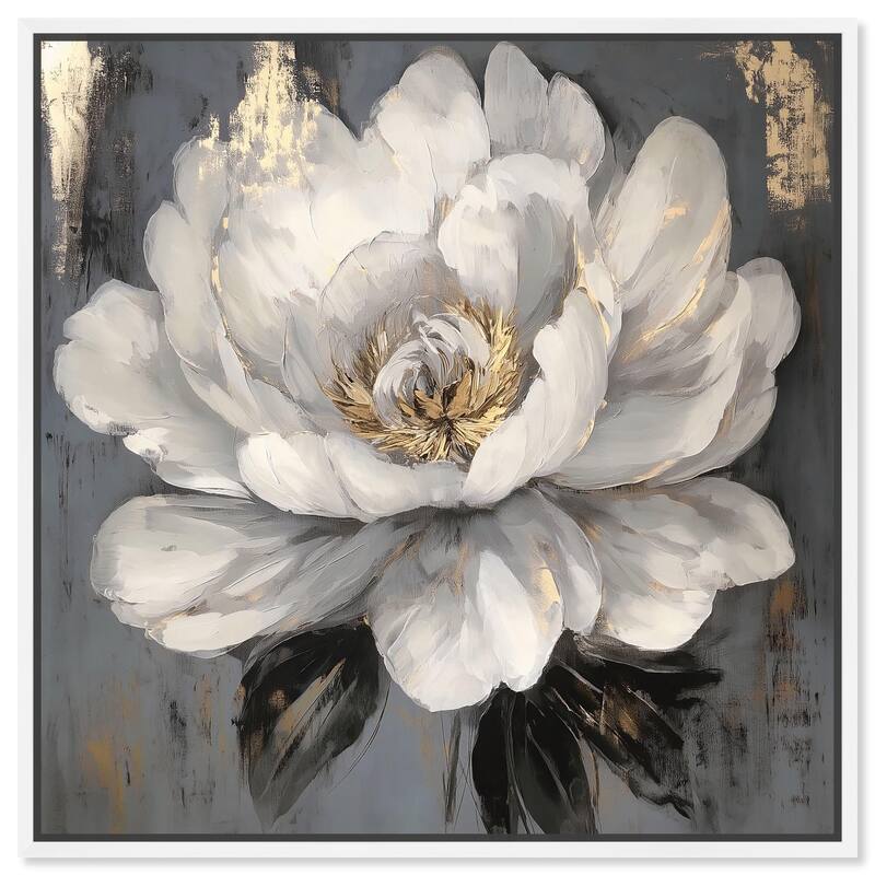 Ivory Incarnation I Canvas by Art Remedy - White - 24" x 24"