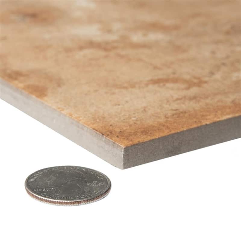 Merola Tile Terre Rosso 9-7/8" x 39-1/2" Porcelain Floor and Wall Tile - Pallet(21 Tiles)