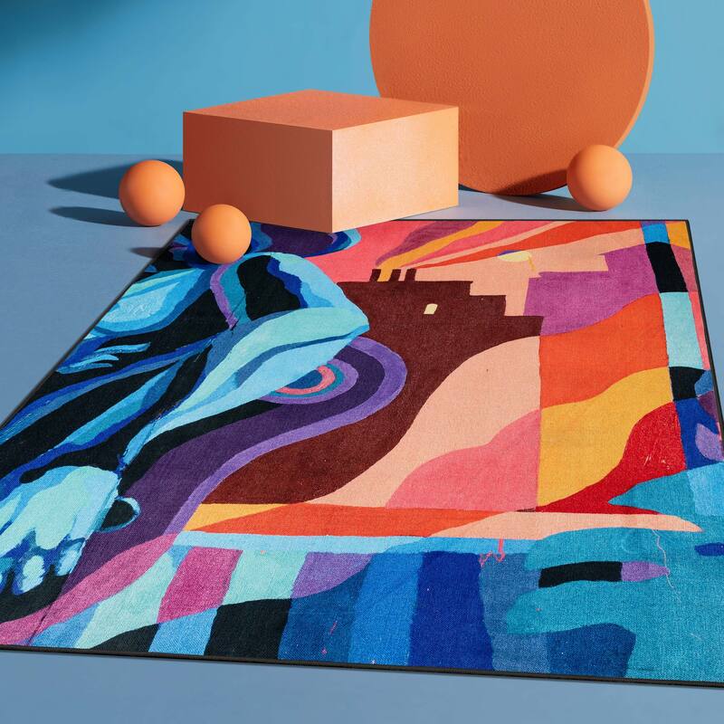 Well Woven x Misha Tyutyunik Sunday Jungle Aubade Rug