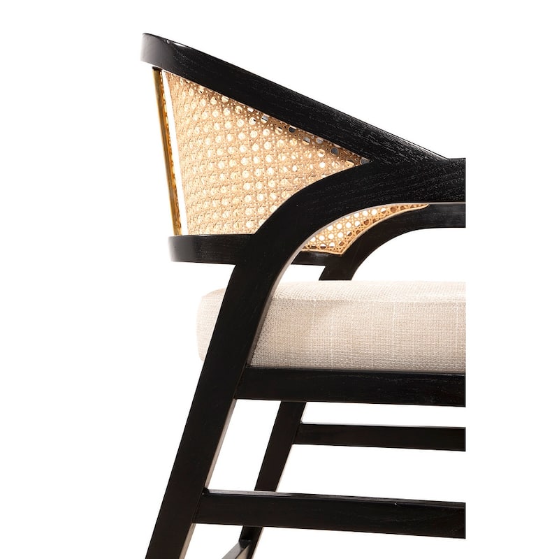 Furniture Classics Wood Black Royce Counter Barstool