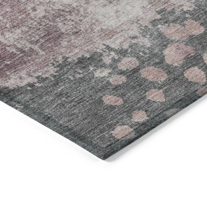 HomeRoots Abstract Transitional Rectangle Outdoor Rug