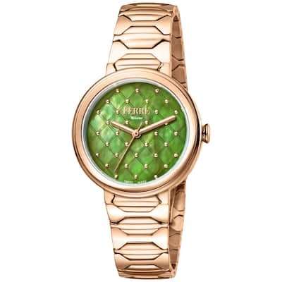 Ferre Milano Women's Classic Green Dial Watch - FM1L124M0081 - 6 (36)