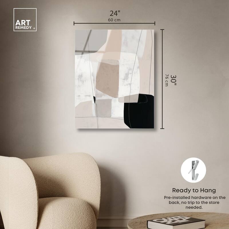 Neutral Forms I Acrylic by Art Remedy, Ready to Hang