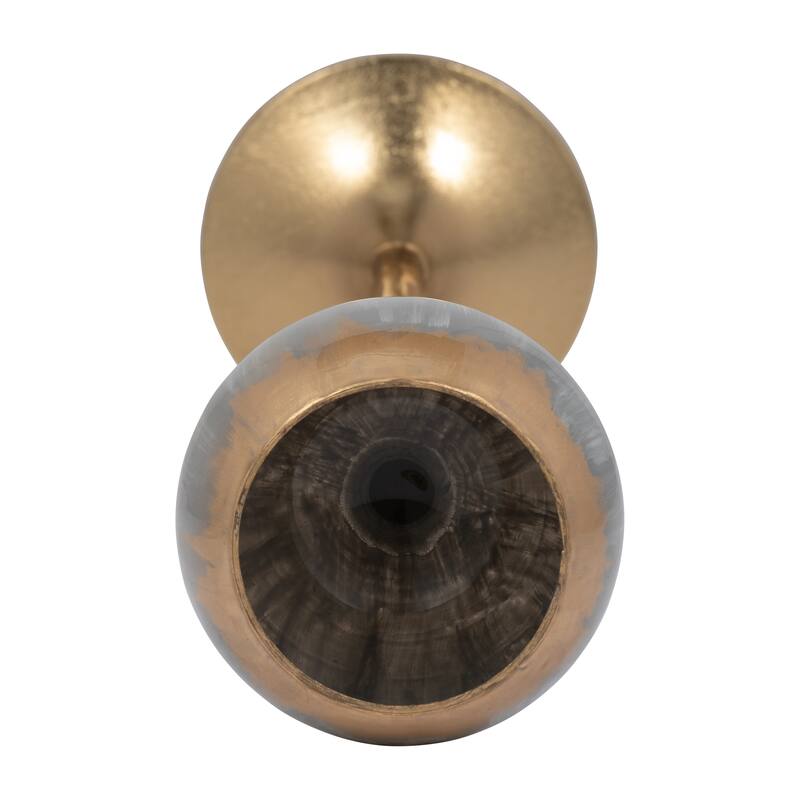 Glass Modern Stem Round Tealight Candle Holder