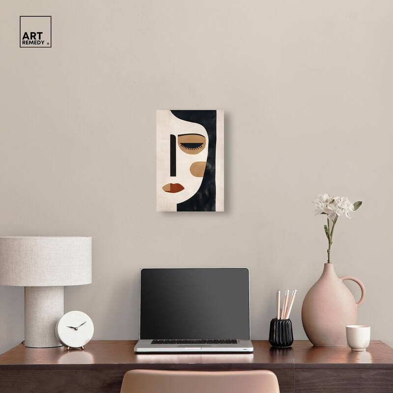 Face Moderne II Canvas by Art Remedy, Gallery Wrapped