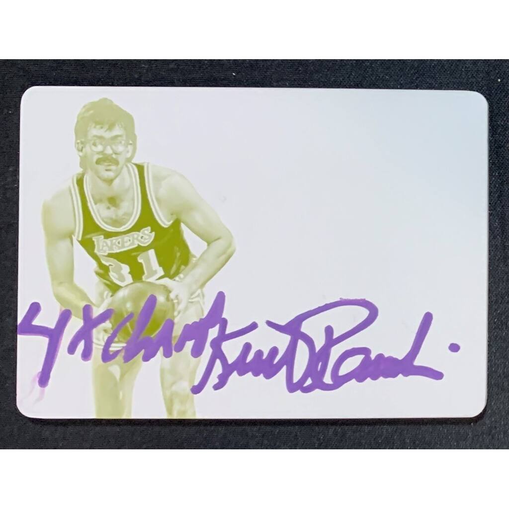 Kurt Rambis 2016 Panini National Treasures Signed Printing Plate Auto Beckett 1/1 - 8'6" x 11'6"