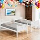 preview thumbnail 2 of 3, Wooden Versatile Twin over Twin Bunk Bed with Built-in Ladder,Kids Bed Design