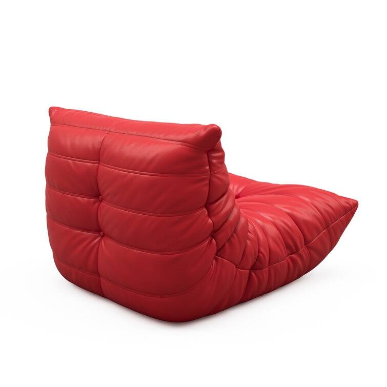 Furgle Microfiber Leather Sofa Ergonomic Design Lazy Floor Sofa