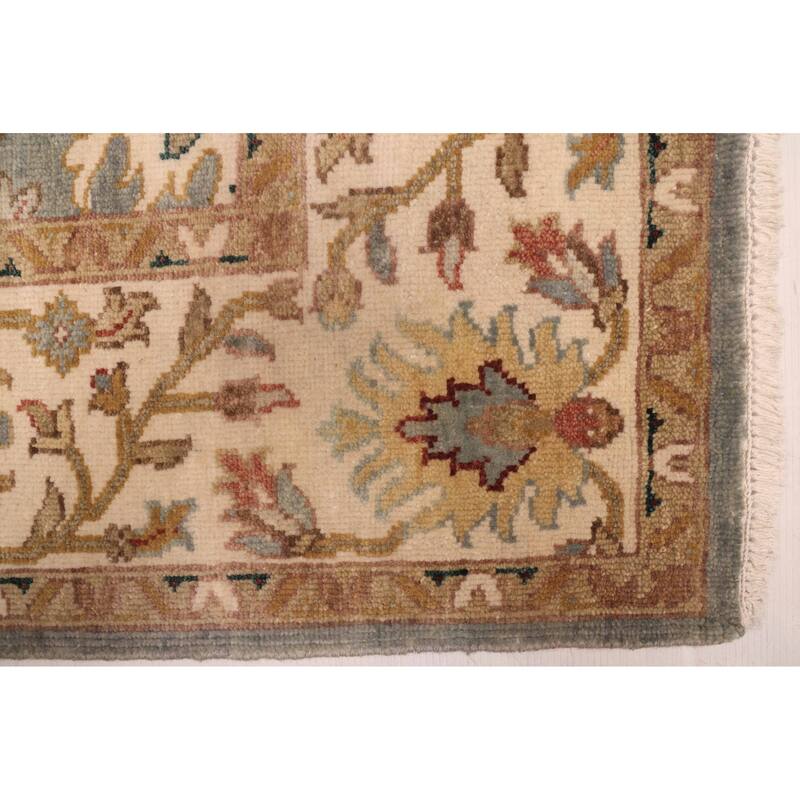 ECARPETGALLERY Hand-knotted Jules Serapi Light Denim Blue Wool Rug - 5'11 x 9'0