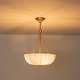 preview thumbnail 3 of 14, Chic Modern 3-Light Shell Scalloped Glass Chandelier For Dining Room - 15.7 in