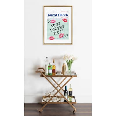 Kate and Laurel Sylvie For The Plot Framed Canvas by Alli Standefer