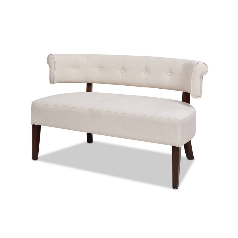 Jared Roll Arm Tufted Bench Settee