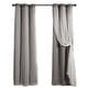 preview thumbnail 112 of 146, Lush Decor Grommet Sheer Panel Pair with Insulated Blackout Lining
