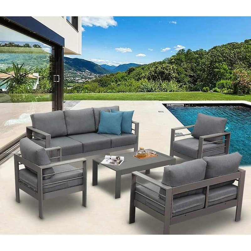Royalcraft 2 PCS Aluminum Outdoor Armchair