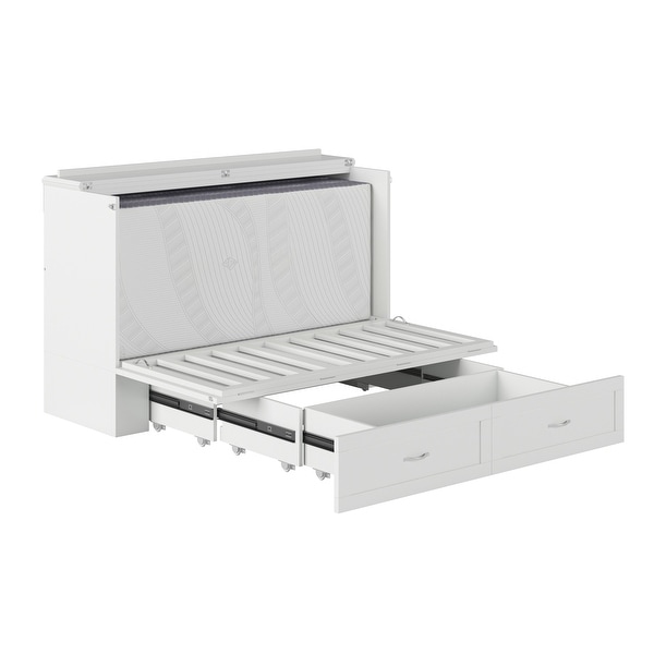 Hamilton murphy bed chest queen white discount
