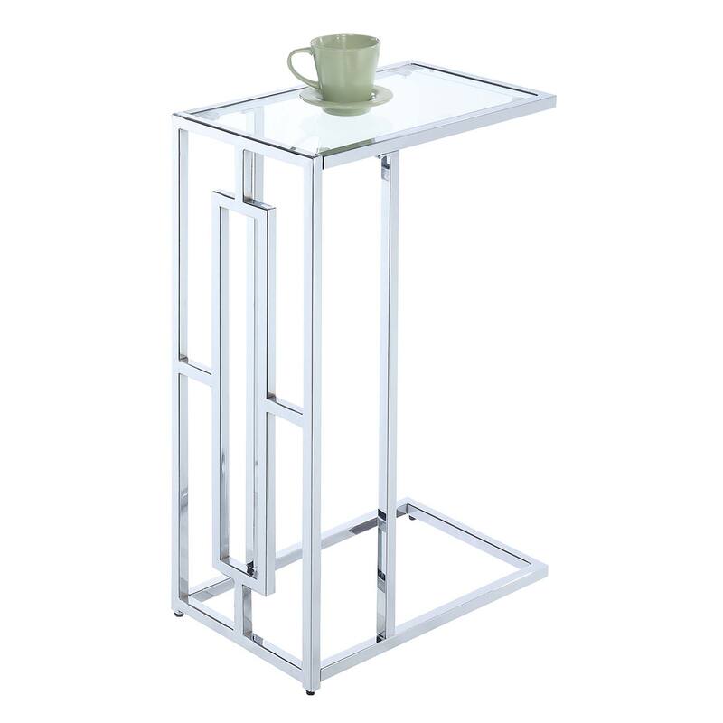 Convenience Concepts Town Square Chrome C End Table