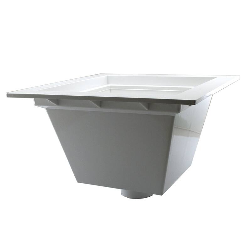 Jones Stephens S59002 2 PVC FLR SINK BDY ONLY - White