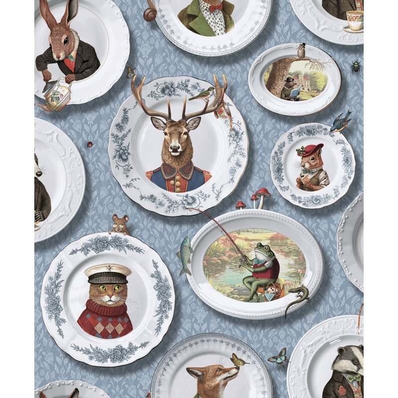 Tales of the Manor Non-Pasted Wallpaper - Covers 56 Square Feet
