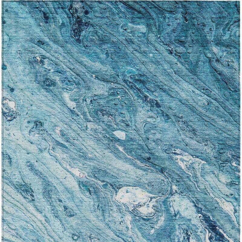 HomeRoots Abstract Transitional Rectangle Outdoor Rug